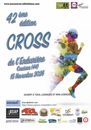 CROSS  DE L'ERDURIERE COUERON - 2026  - 42 ÈME EDITION -